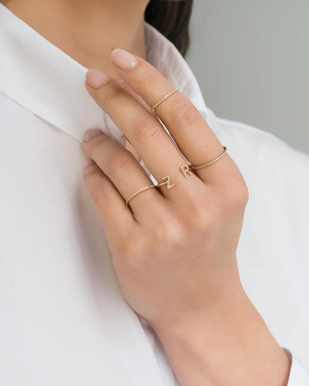 Diamond & 14k Gold Eternity Ring