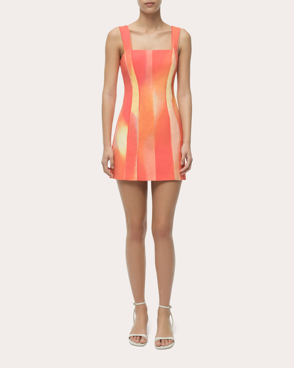 Calyx Abstract Paneled Mini Dress