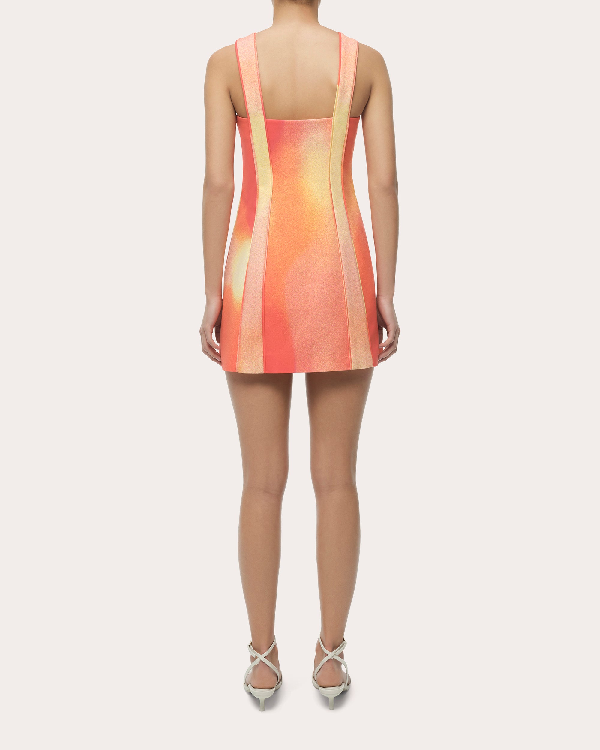 Calyx Abstract Paneled Mini Dress