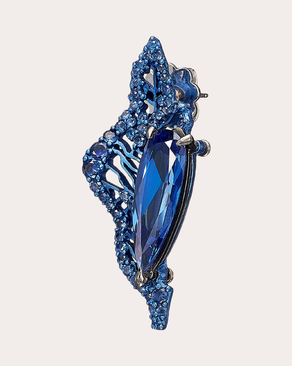 Royal Blue Sapphire Halia Stud Earrings
