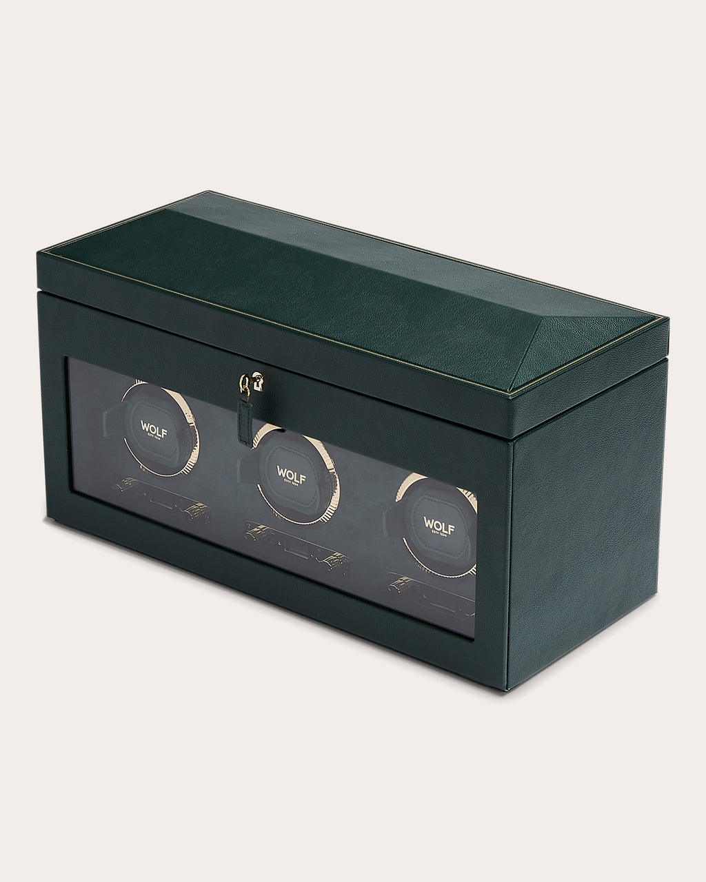 British Racing Triple Watch Winder Storage Case