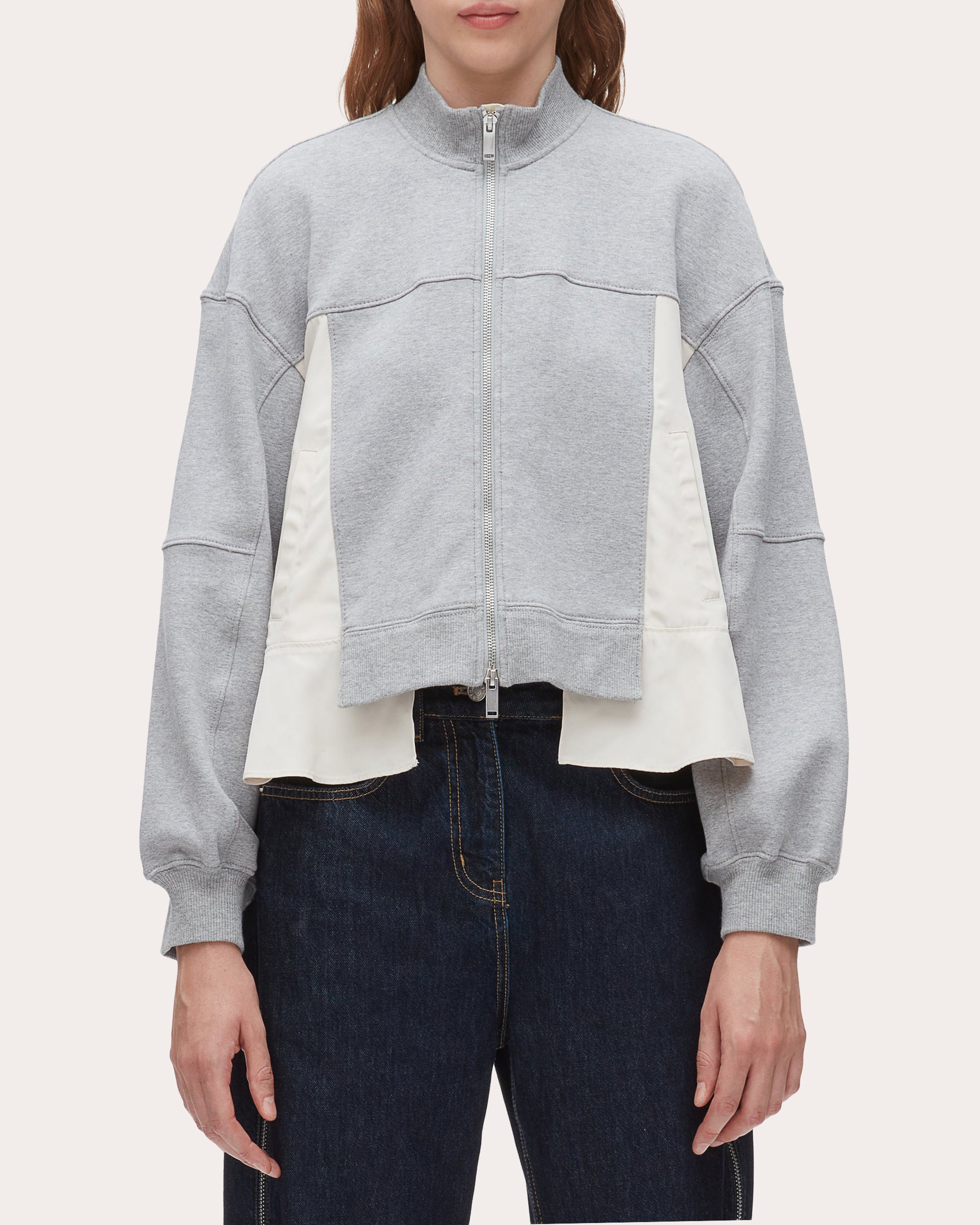 French Terry Ripstop Combo Zip Track Jacket