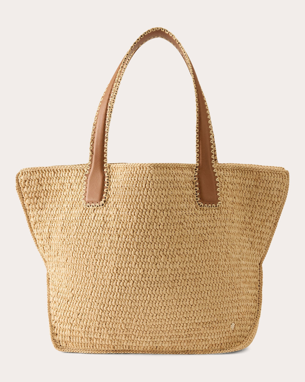 Liyoni Crocheted Raffia Tote Bag
