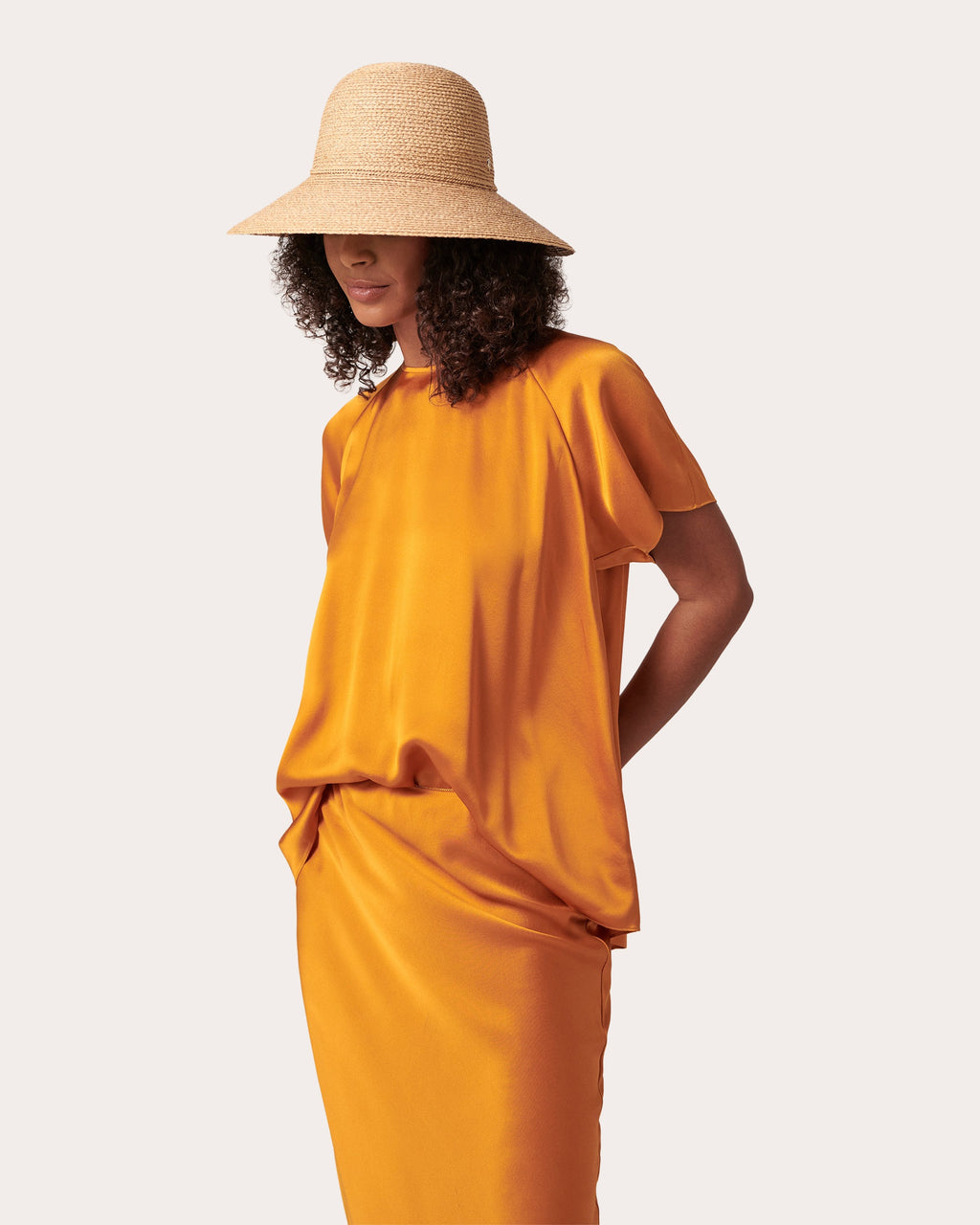Delphina Braided Raffia Sun Hat