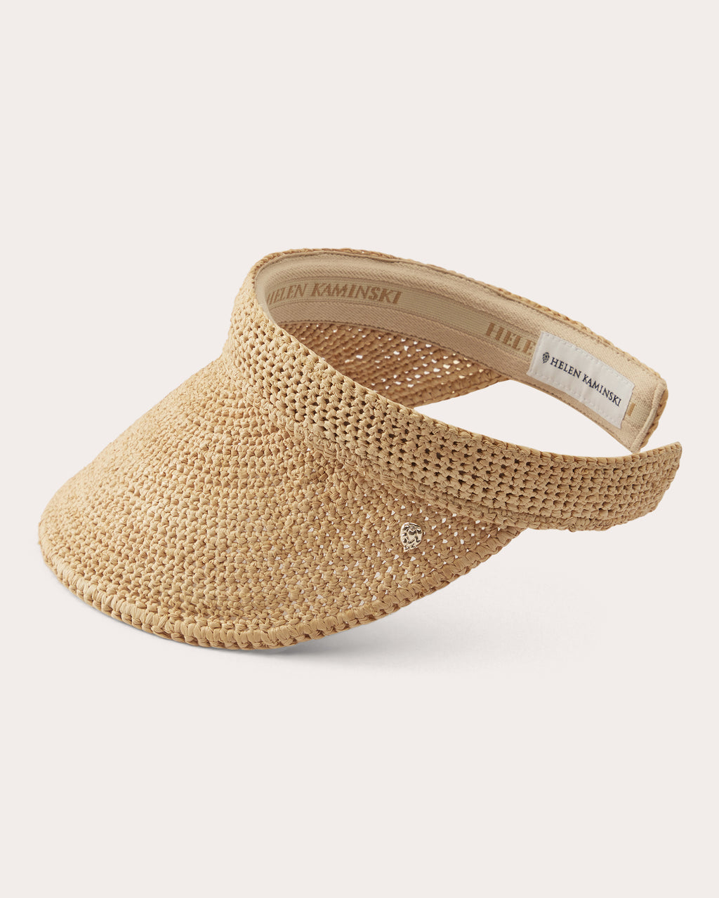 Erin Crocheted Raffia Visor