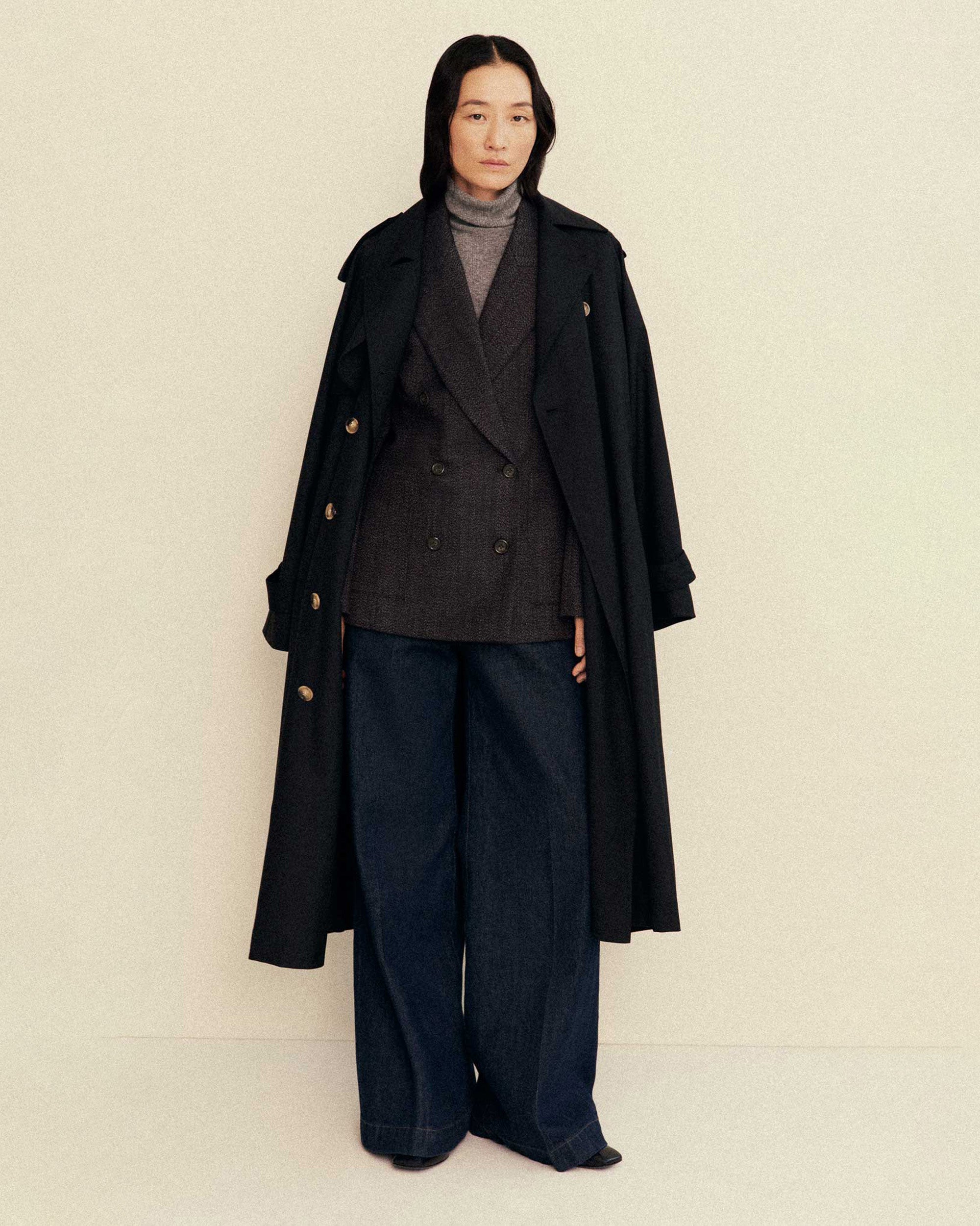 Seasonless Wool Classic Trench Coat