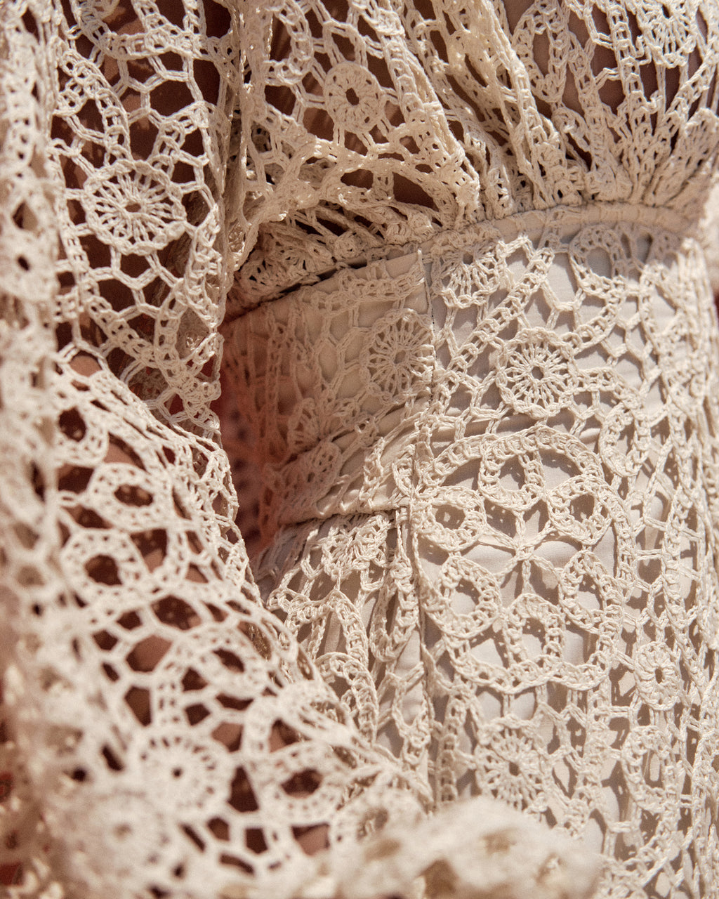 Dani Crocheted Lace Corset Mini Dress