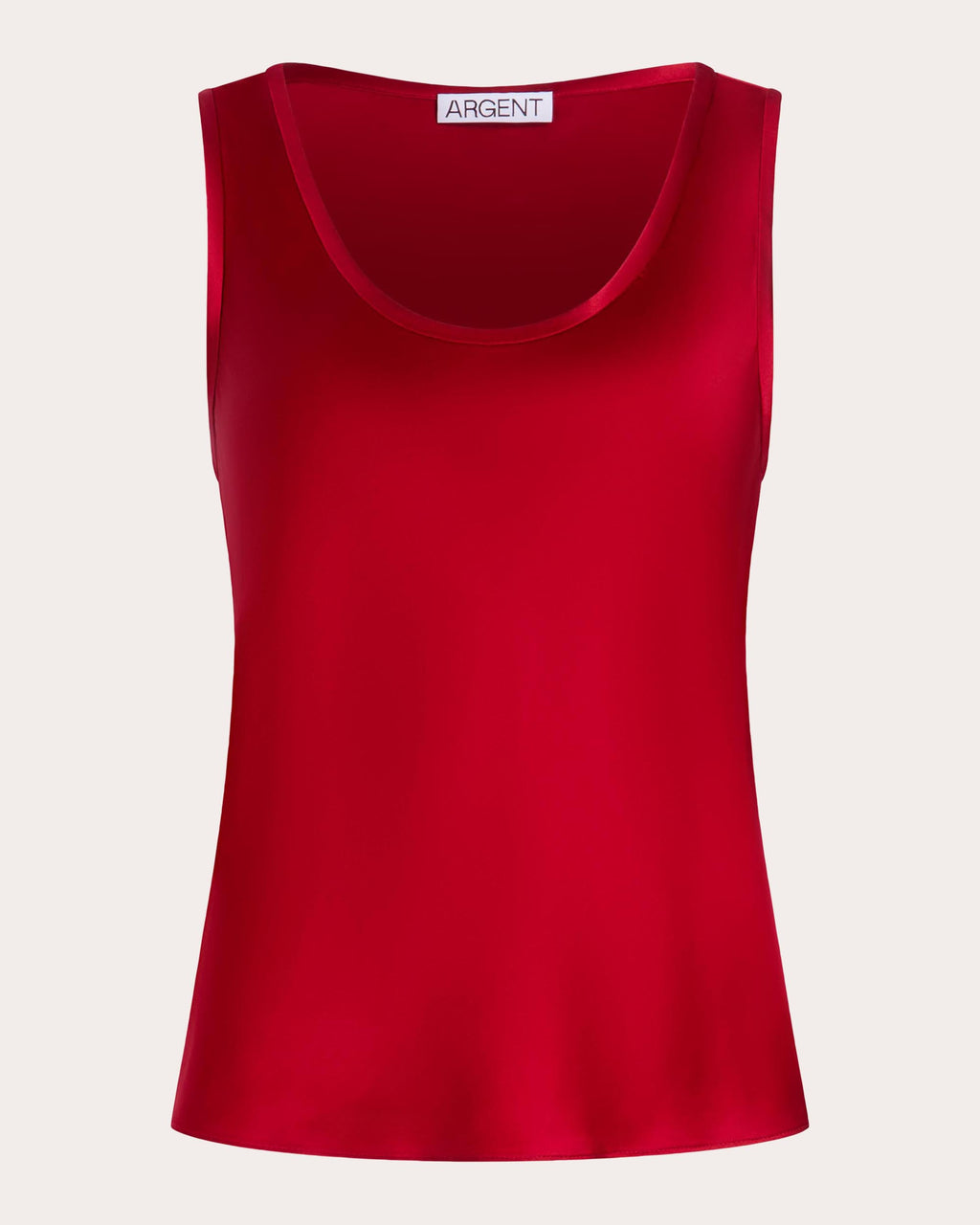 Silk Charmeuse Scoop Neck Tank Top