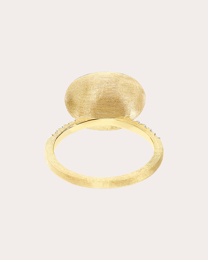 Diamond & Mother of Pearl 18k Gold Dolce Vita Ring