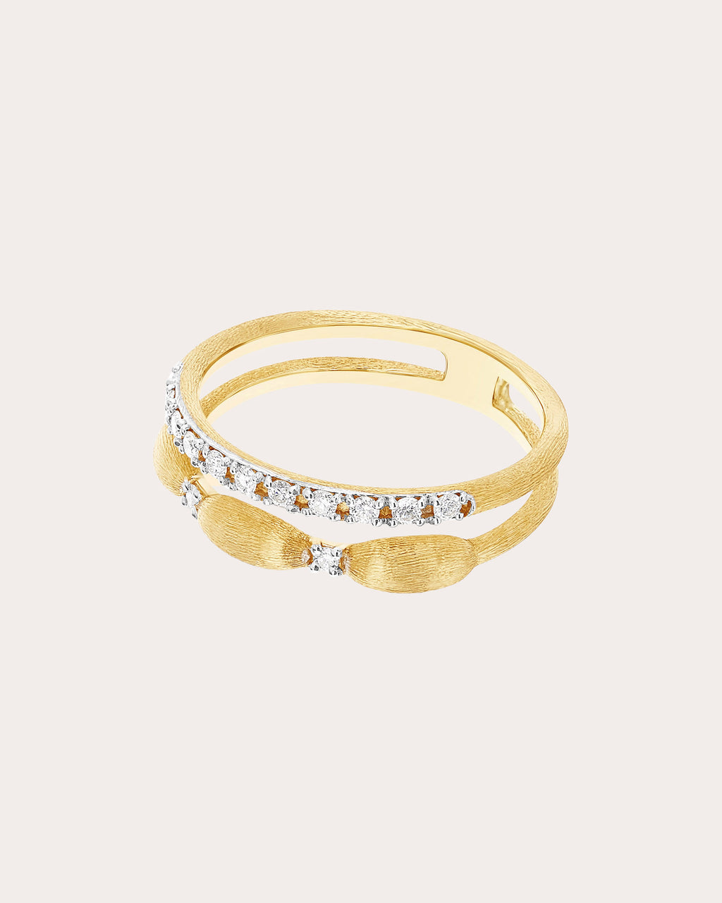 Diamond & 18k Gold Élite Double-Band Ring