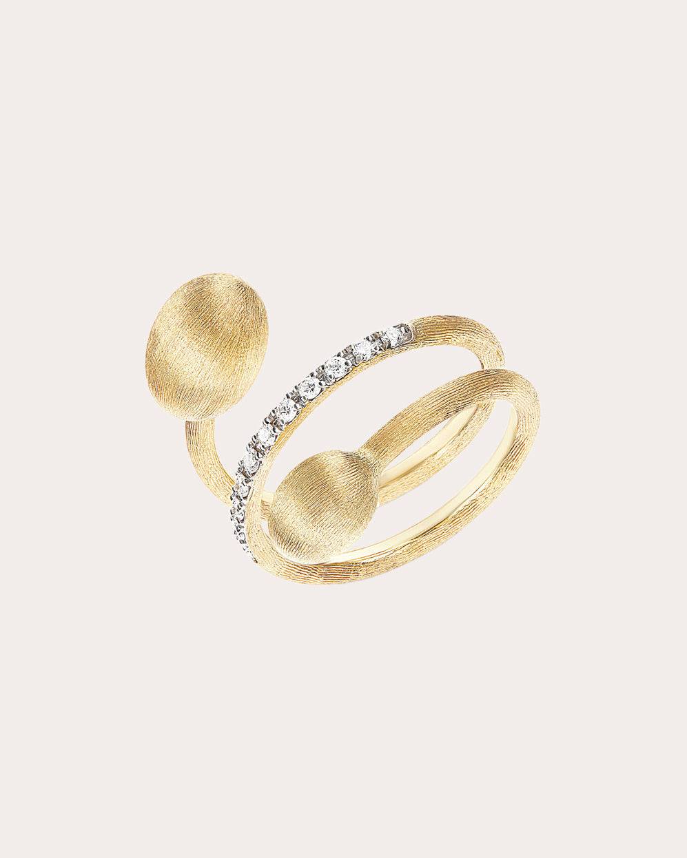 Diamond & 18k Gold Élite Spiral Ring