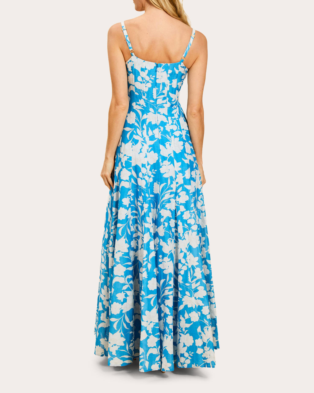 Alemais Floral Organza Pleated Gown