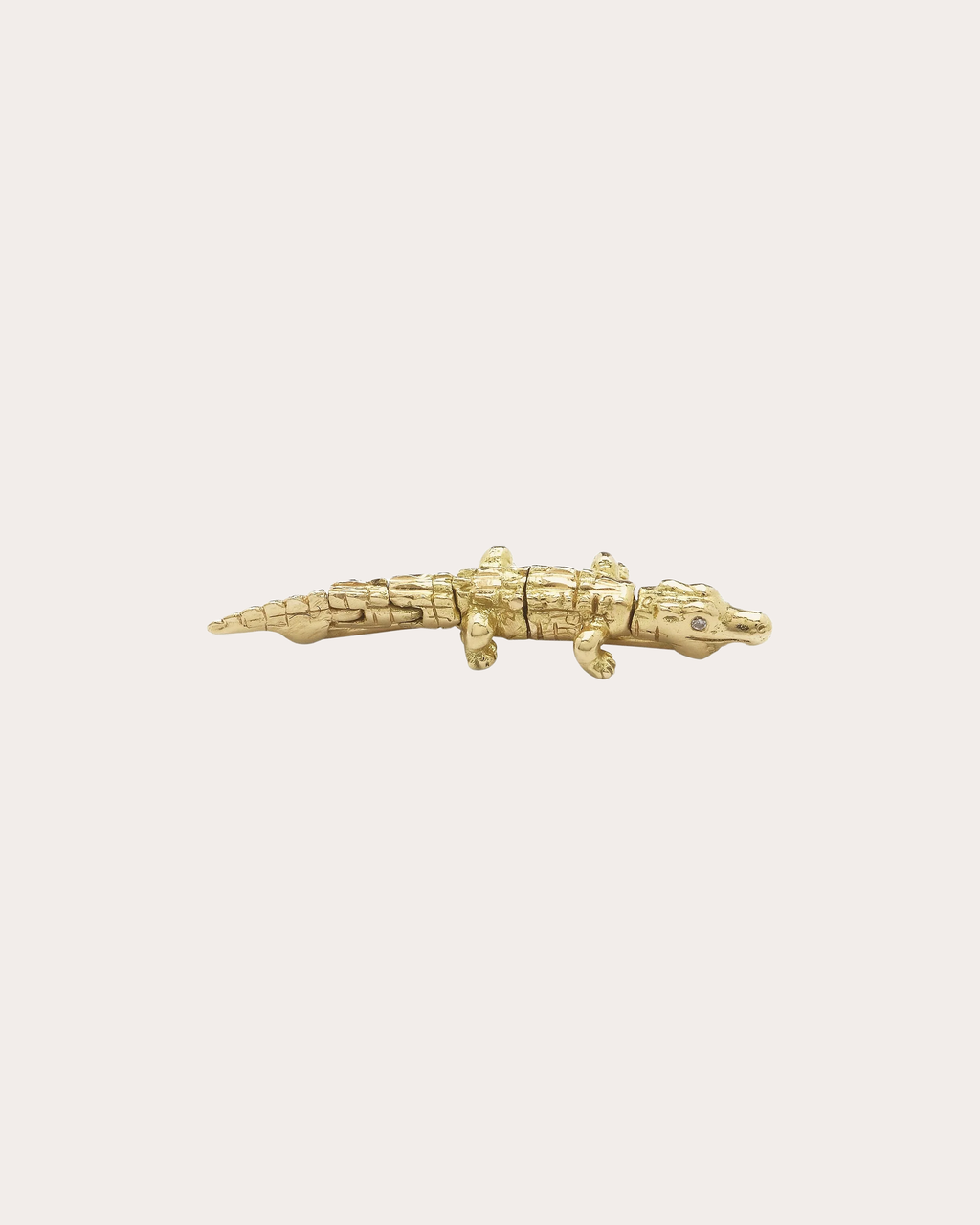 Diamond & 18k Gold Alligator Convertible Drop Earring