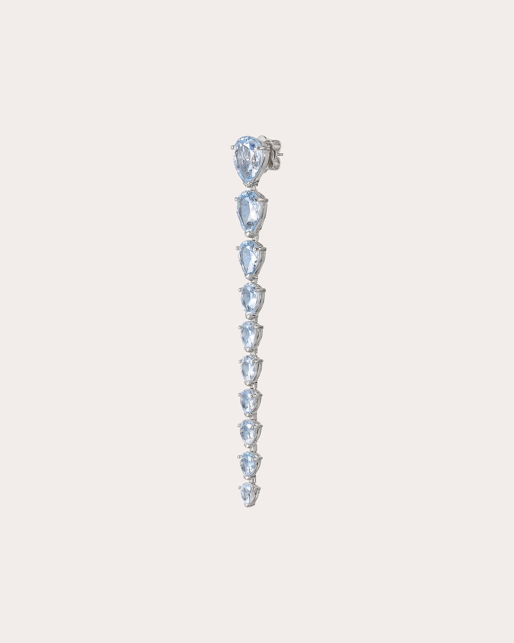 Baby Blue Aquamarine Nova Drop Earrings