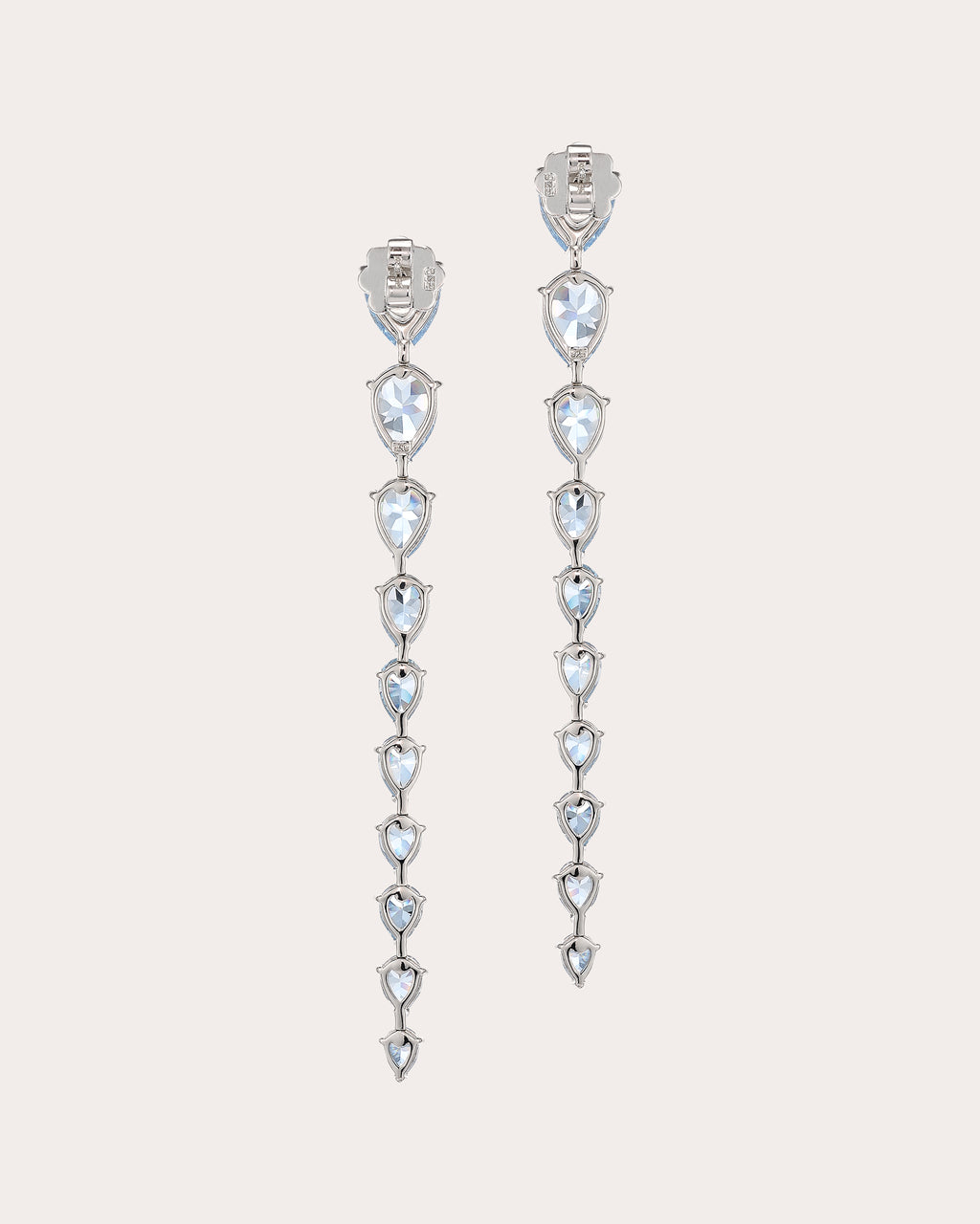 Baby Blue Aquamarine Nova Drop Earrings