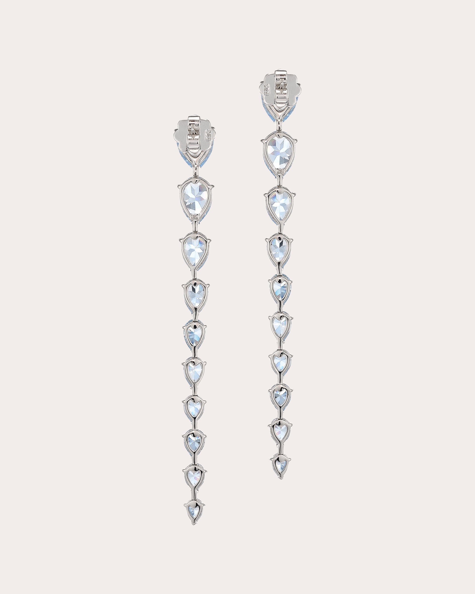 Baby Blue Aquamarine Nova Drop Earrings