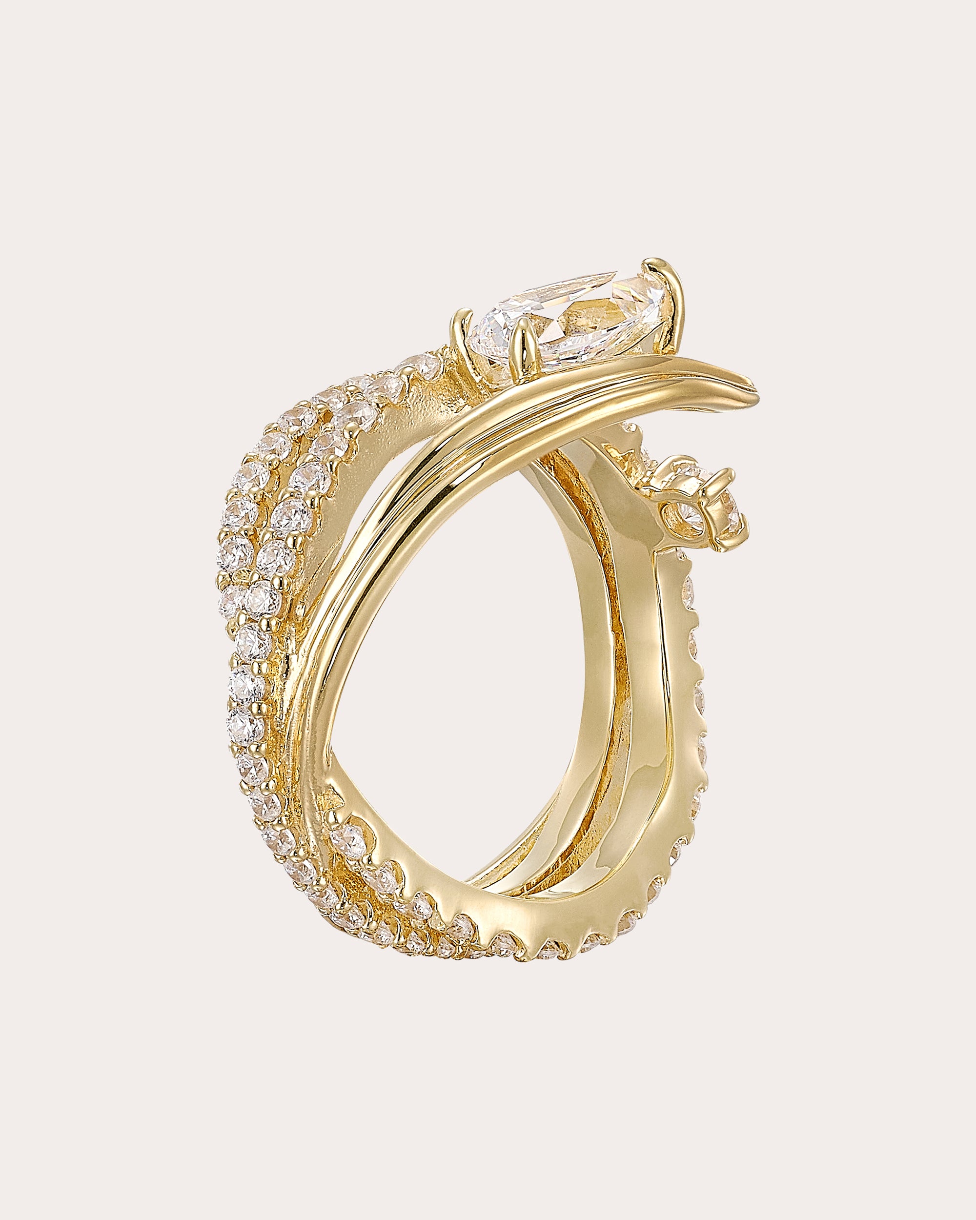 Diamond Blades of Grass Ring