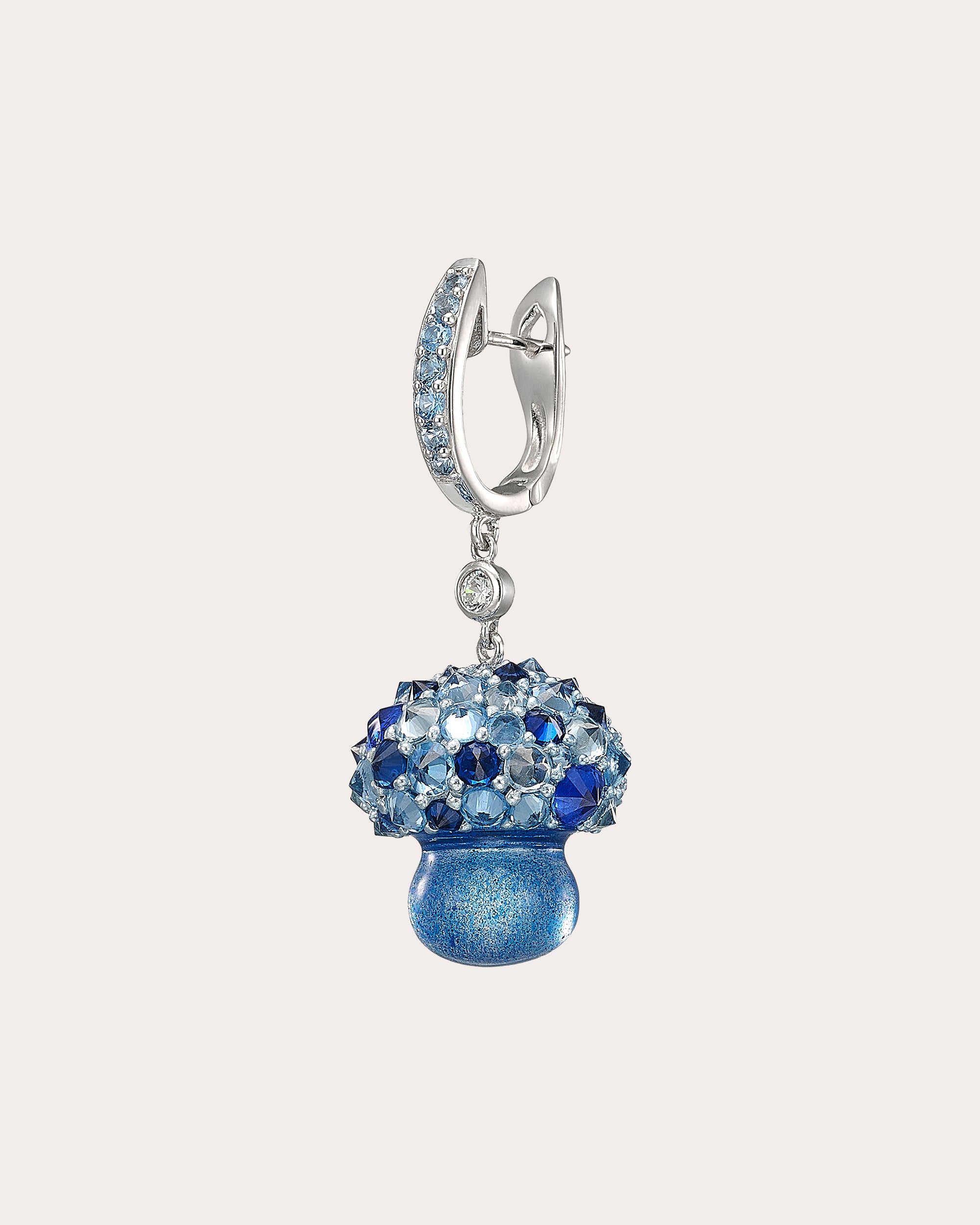 Blue Spirulina Fruit Gem™ Virosa Drop Earrings