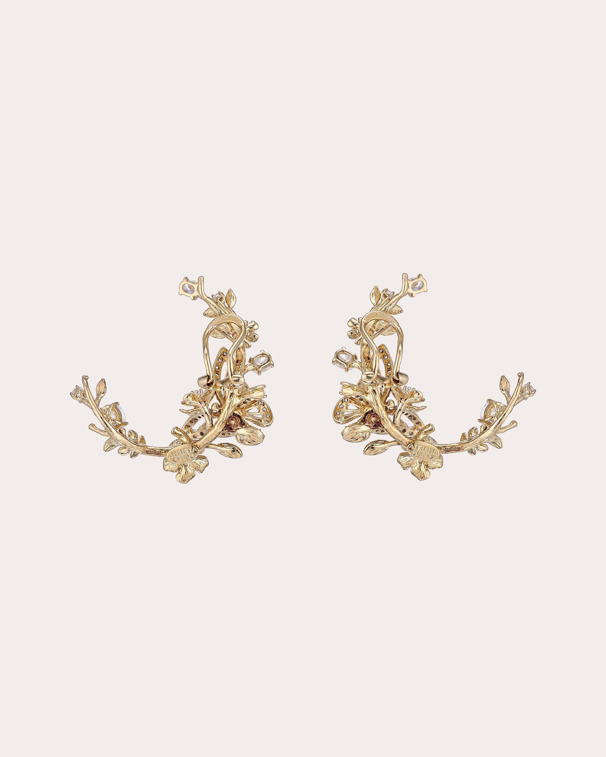 Diamond Orchard Garland Hoop Earrings