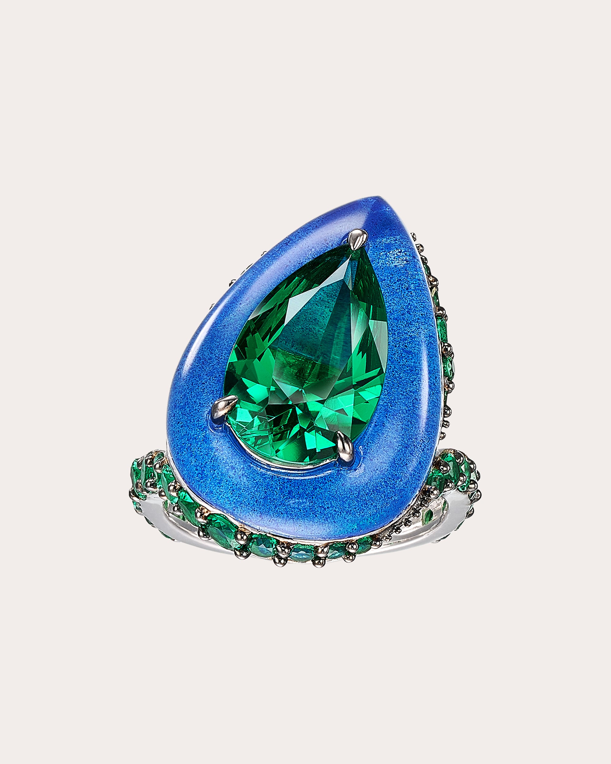 Emerald & Spirulina Fruit Gem™ Elixir Ring