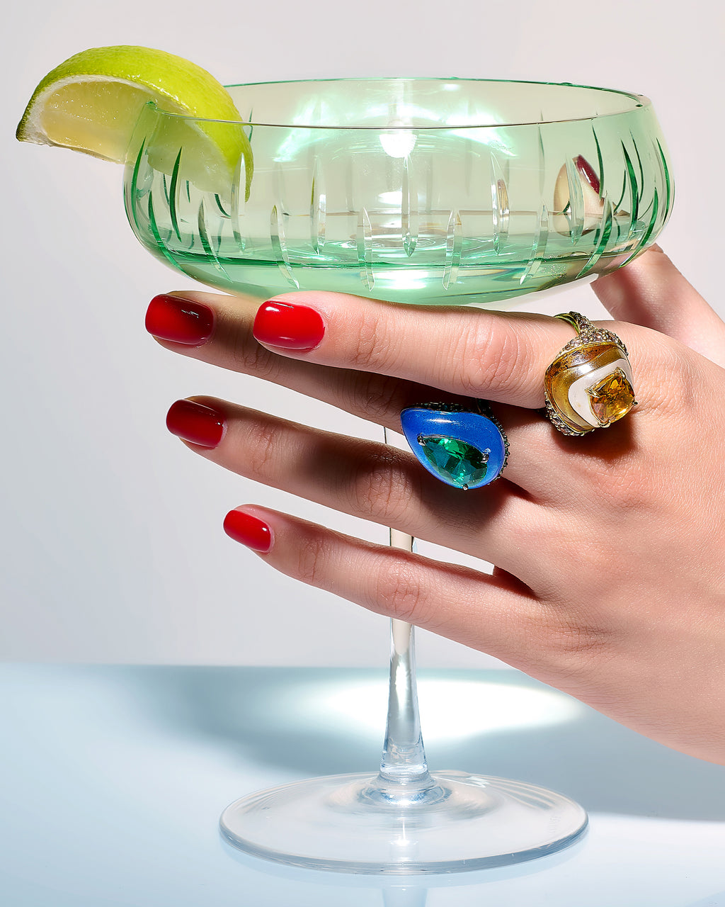 Emerald & Spirulina Fruit Gem™ Elixir Ring