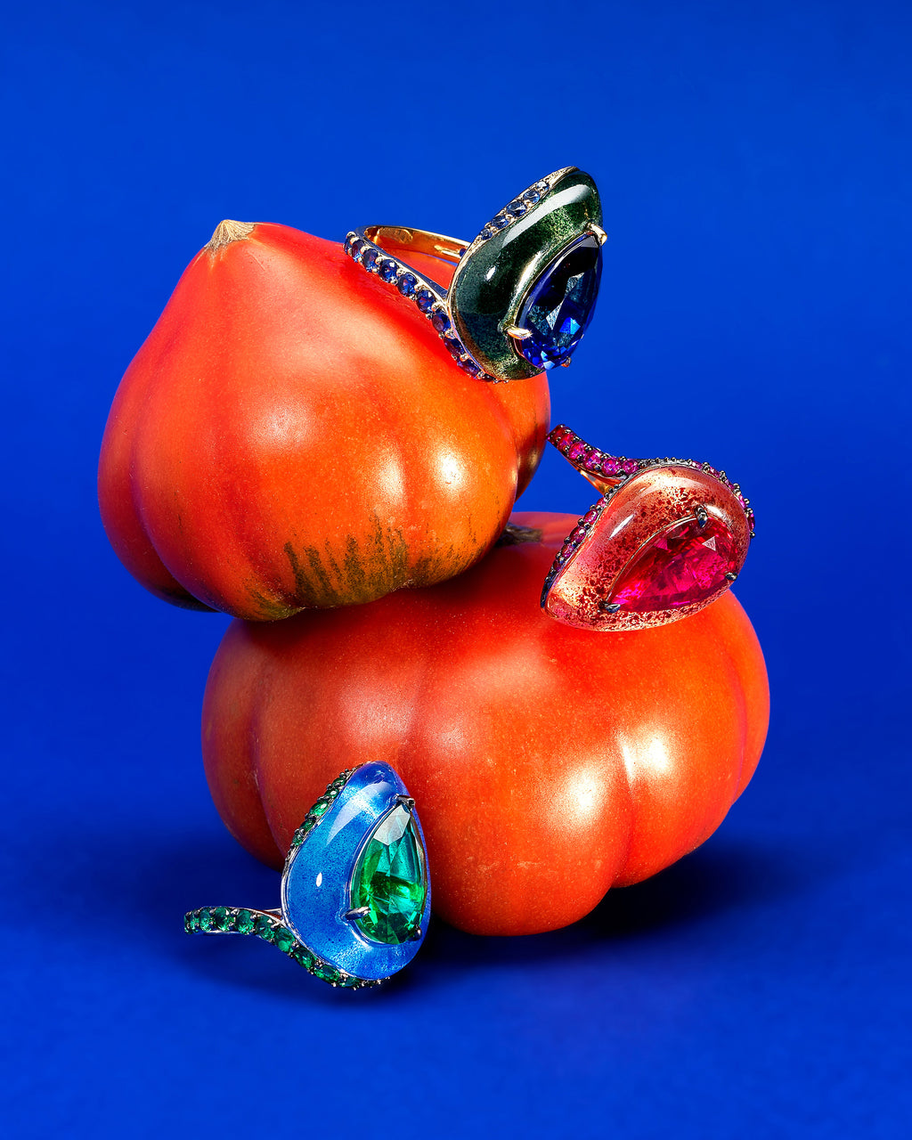 Emerald & Spirulina Fruit Gem™ Elixir Ring