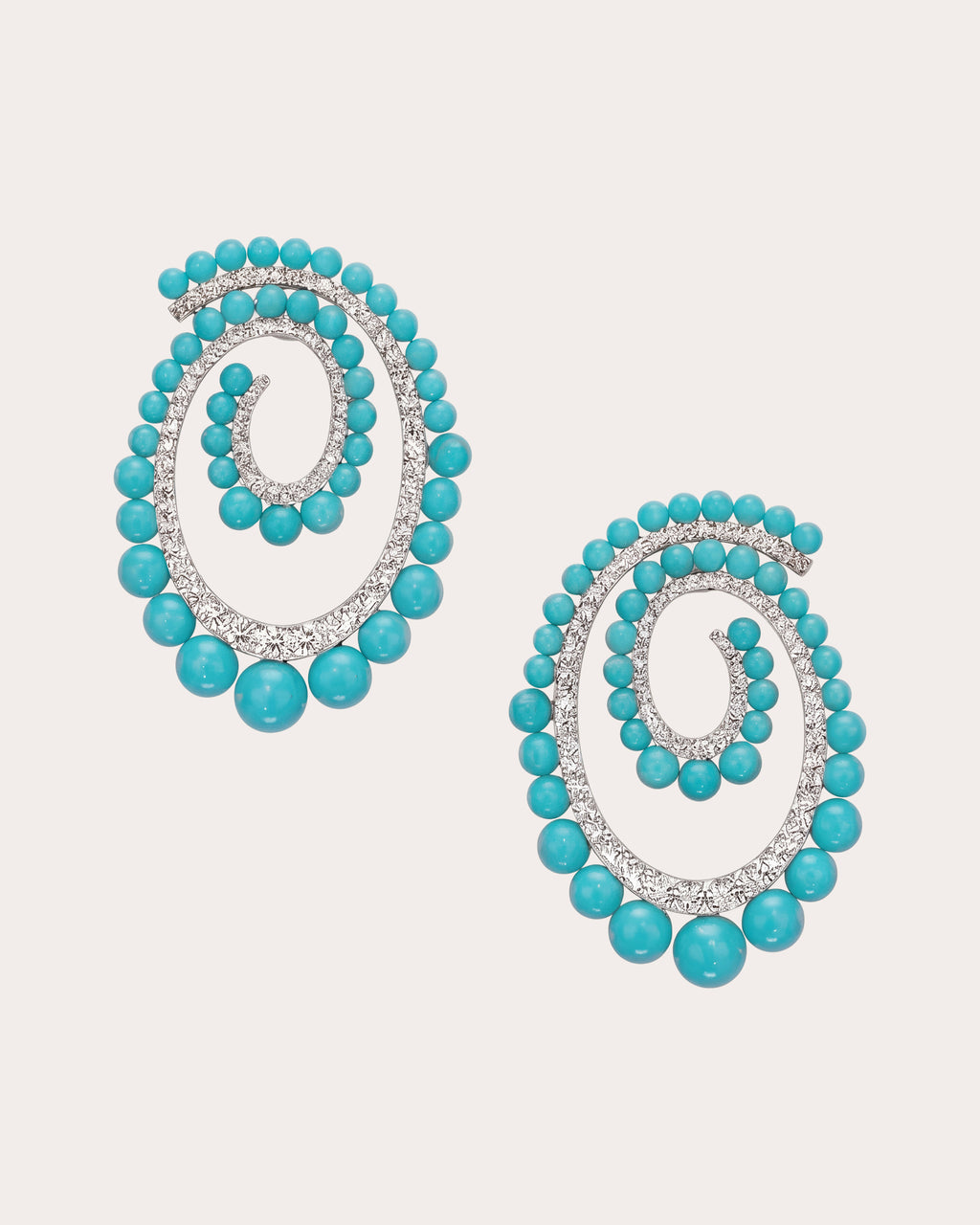 Turquoise Petite Vortex Drop Earrings
