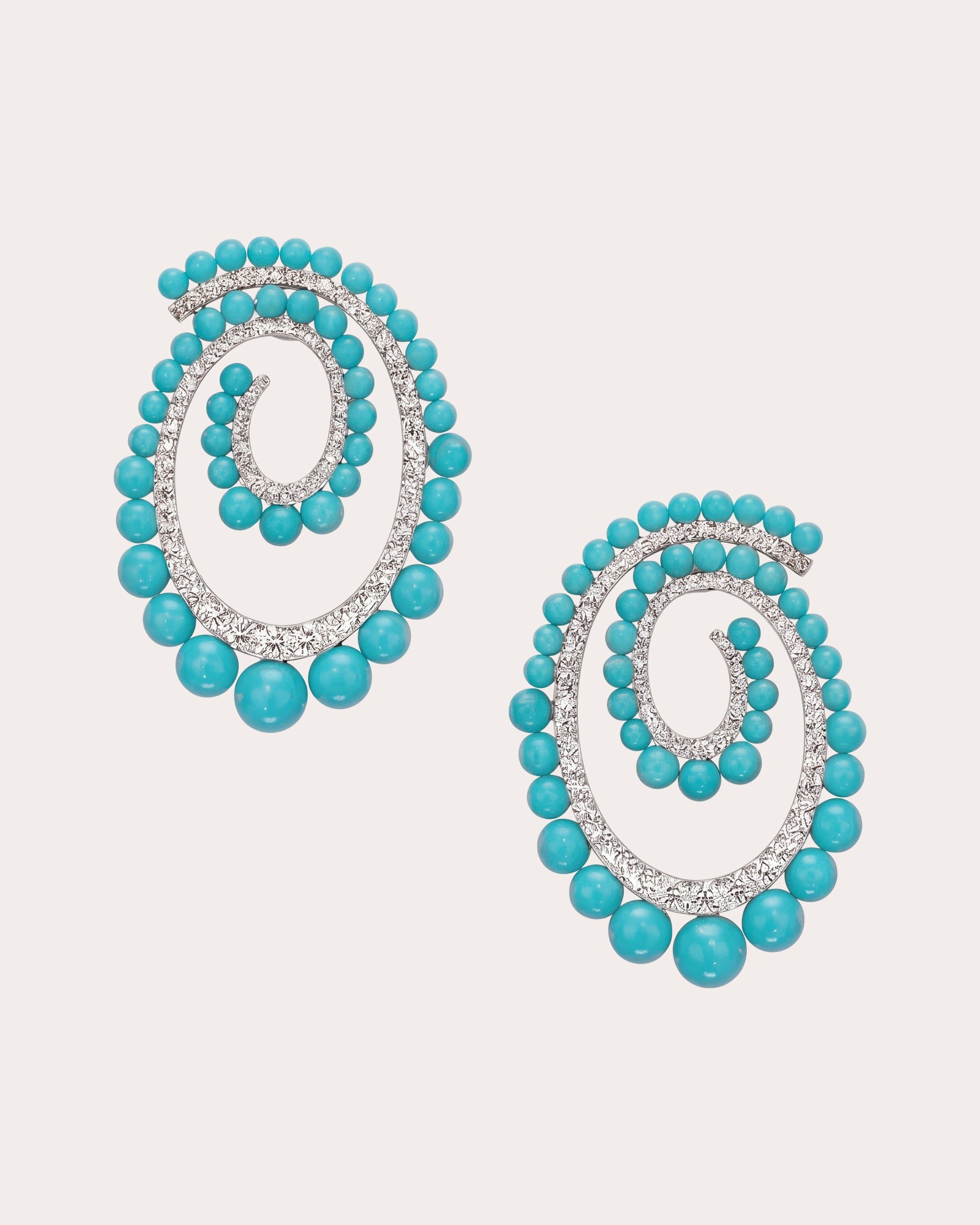 Turquoise Petite Vortex Drop Earrings