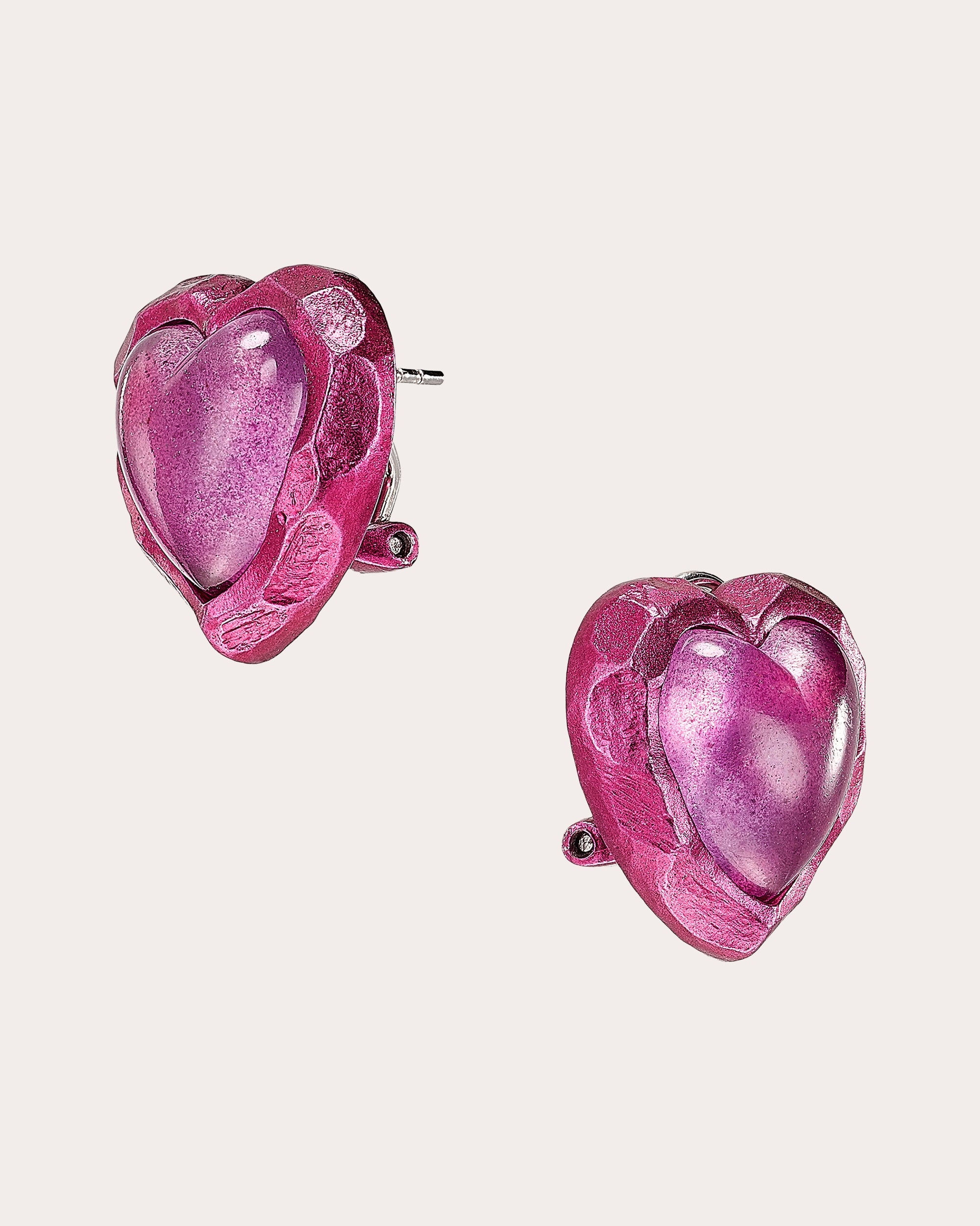 Fruit Gems™ Plum Heart Stud Earrings