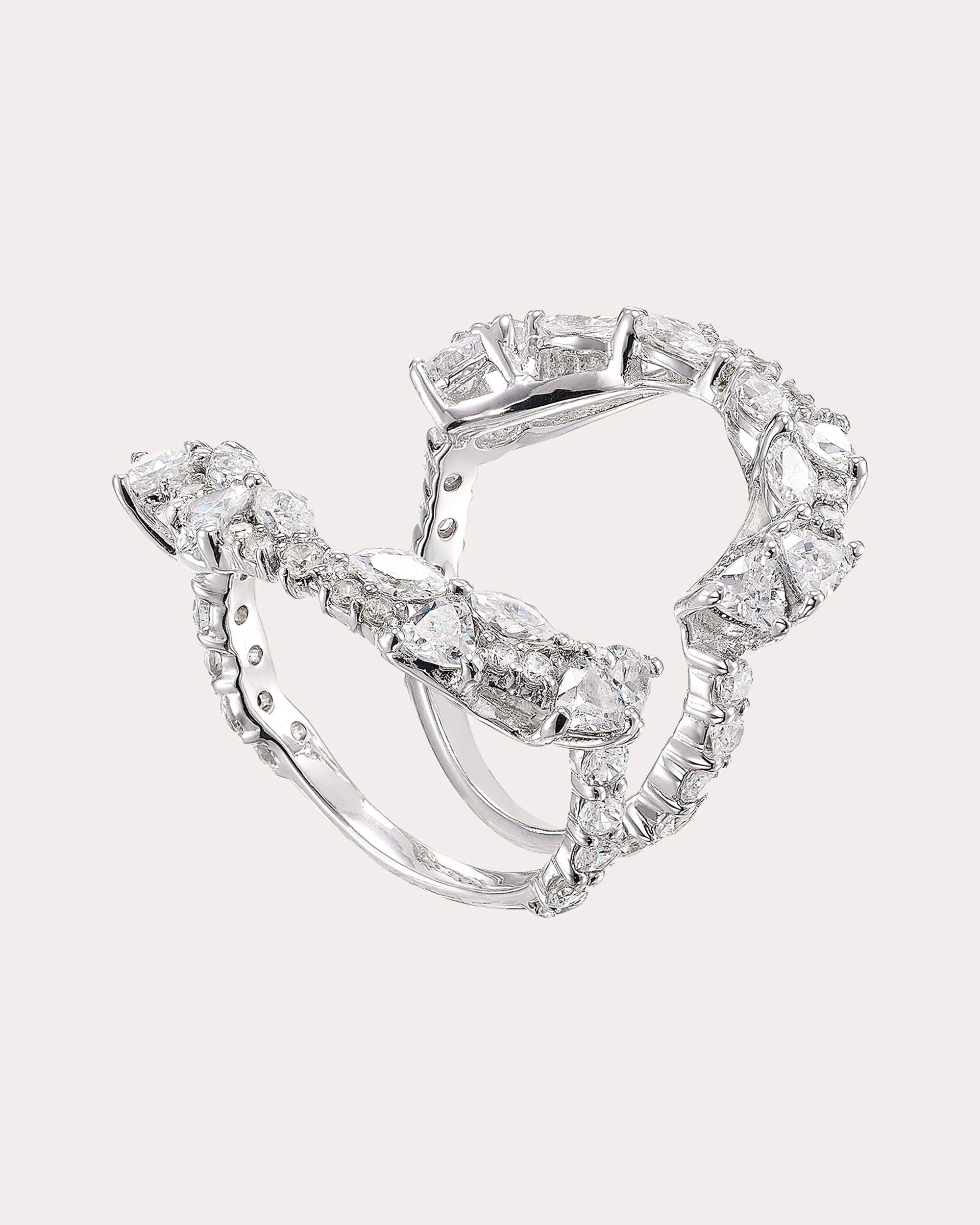 Diamond & Sky Opal Ocean Ring Trio