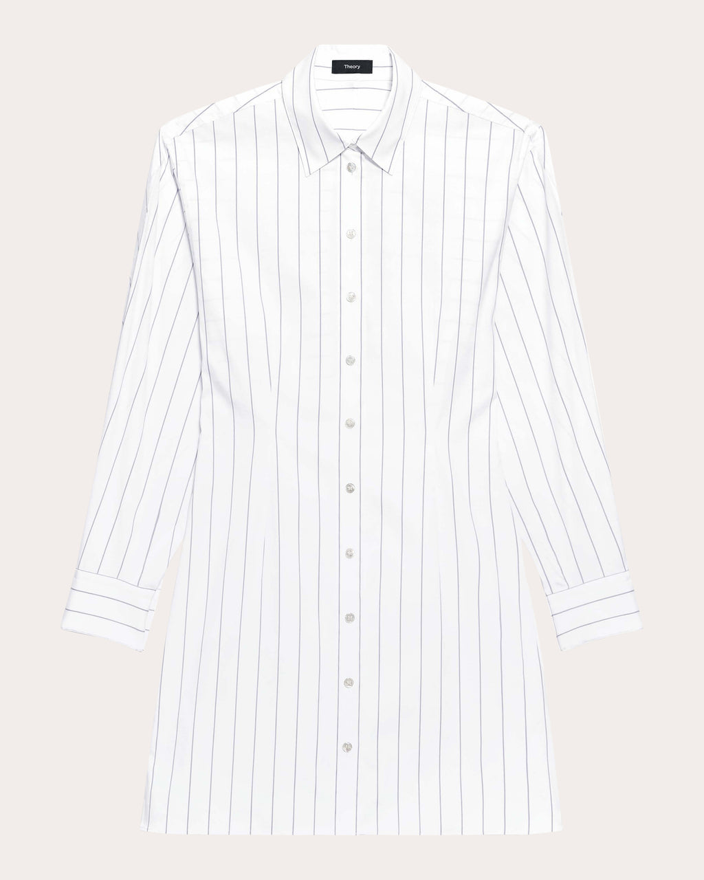Stripe Poplin Articulated Shirt Dress
