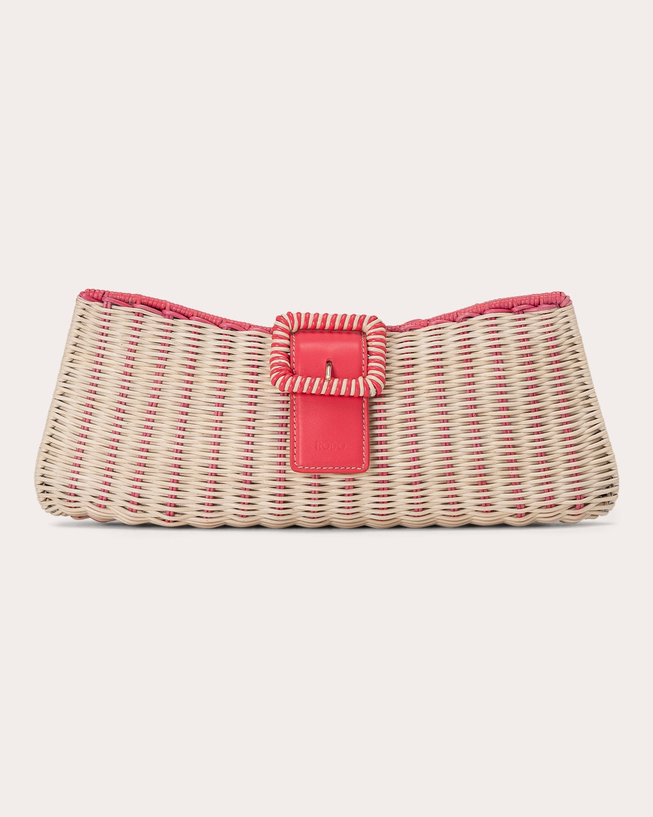 Nathalie Woven Wicker Clutch