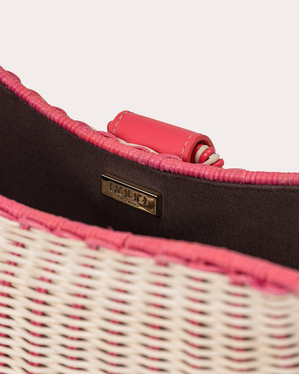 Nathalie Woven Wicker Clutch