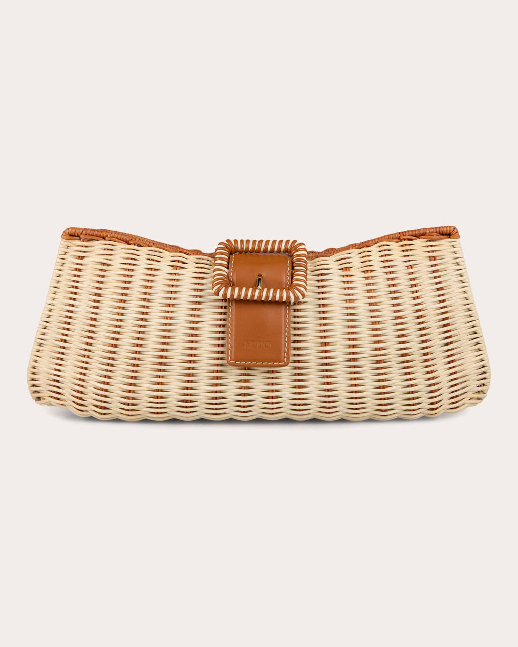 Nathalie Woven Wicker Clutch