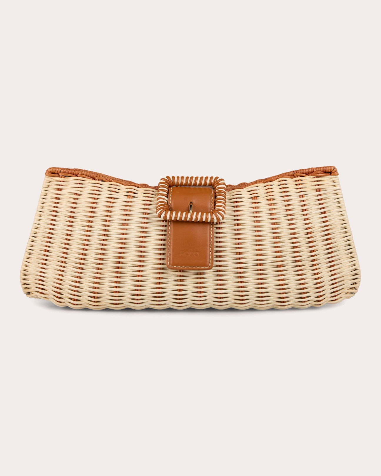 Nathalie Woven Wicker Clutch