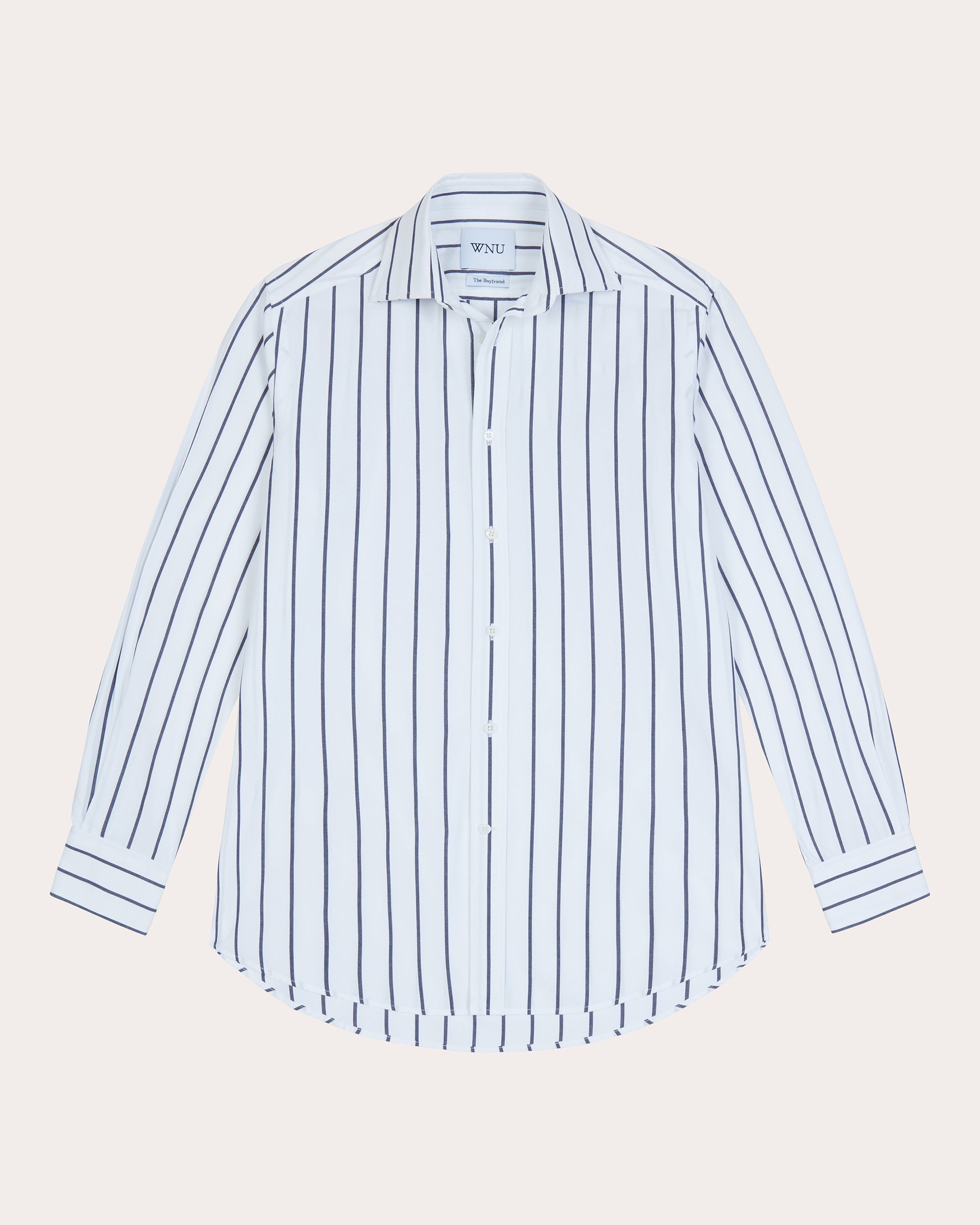 The Boyfriend Stripe Organic Poplin Shirt