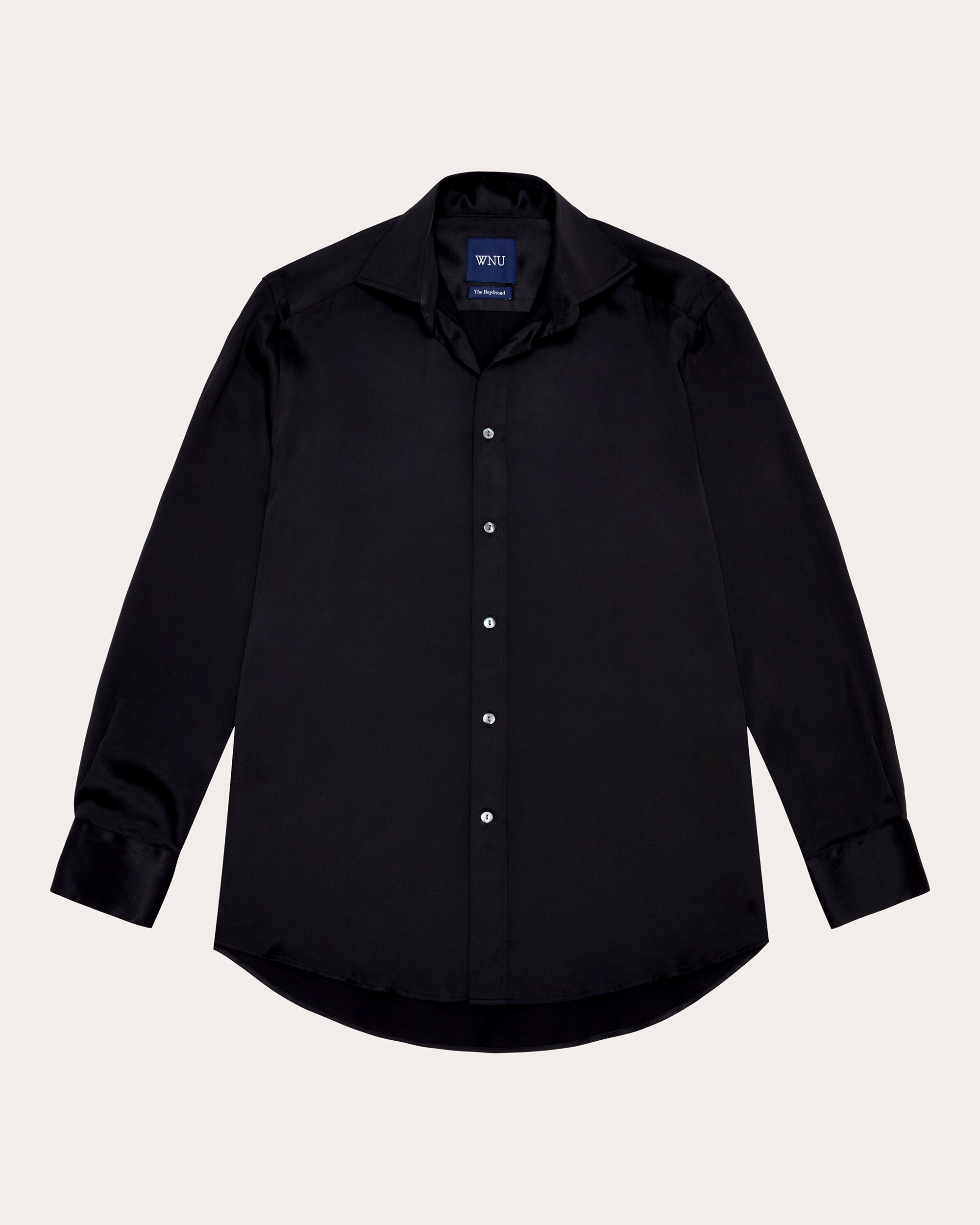 The Boyfriend Silk Satin Shirt