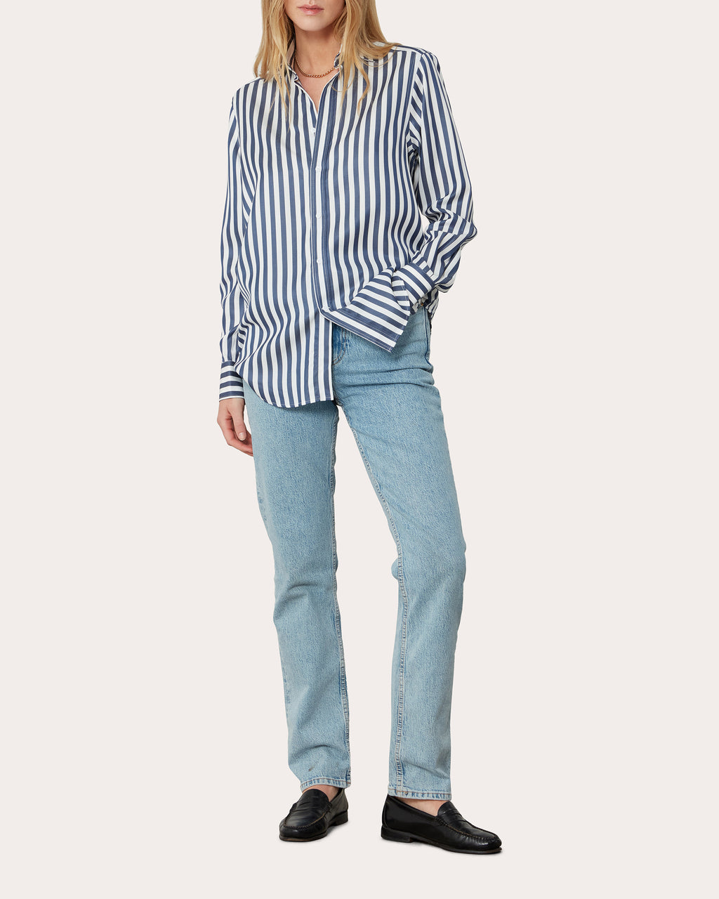 The Boyfriend Stripe Tencel™ Shirt