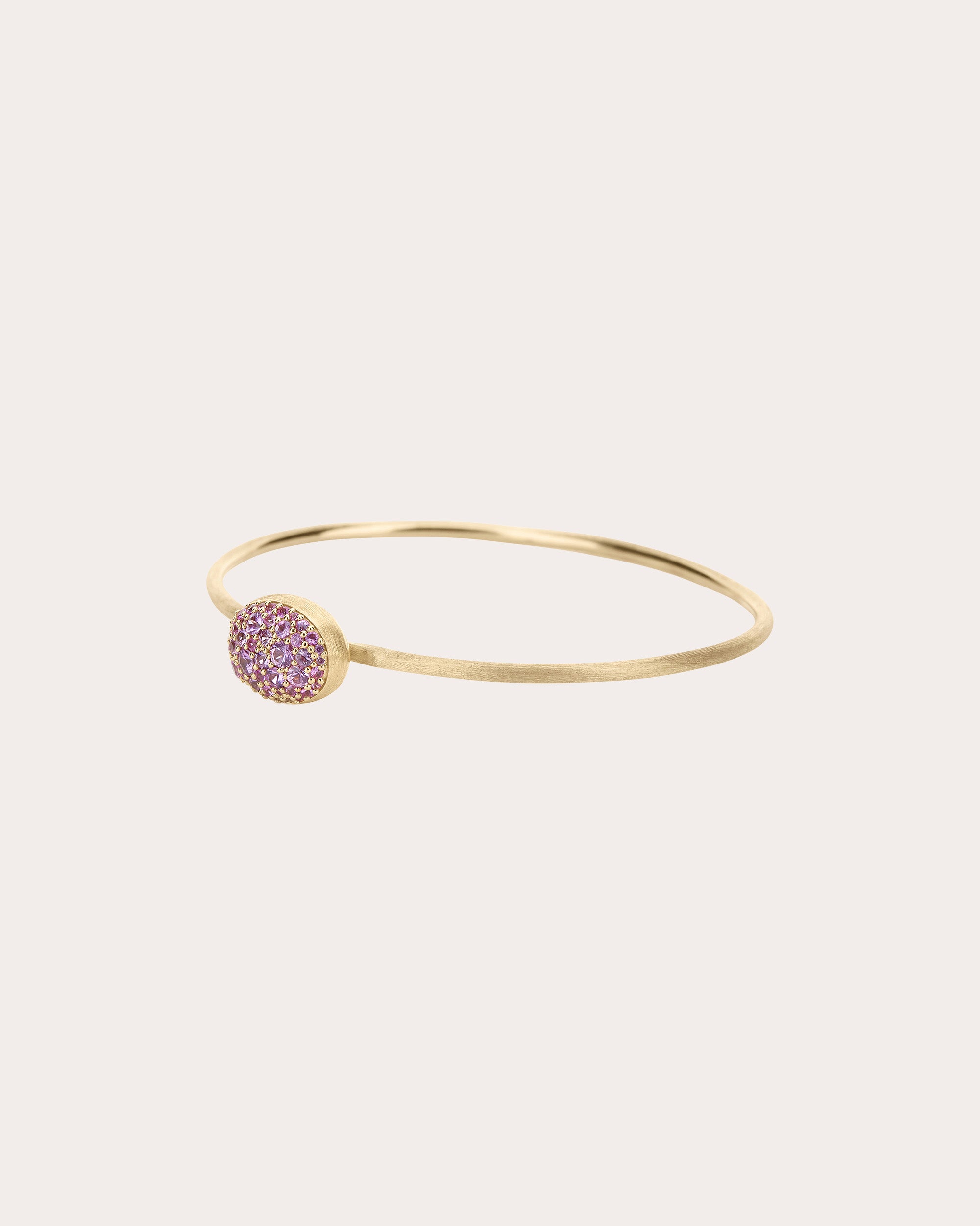Pink Sapphire Pavé Medium Rosolio Boules Bangle