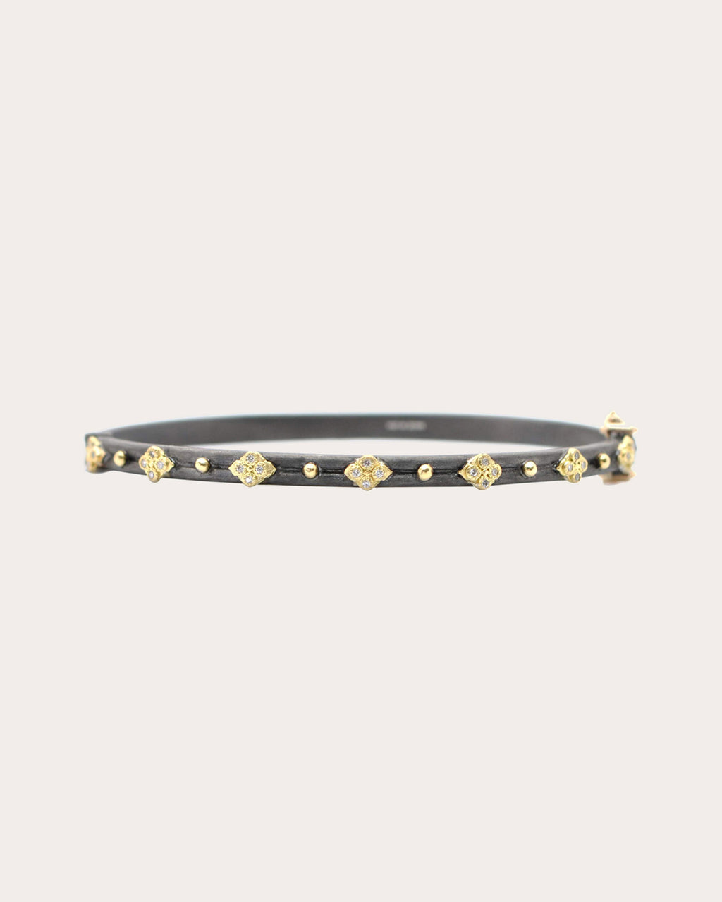 Diamond & Two Tone Blackened Old World Bracelet