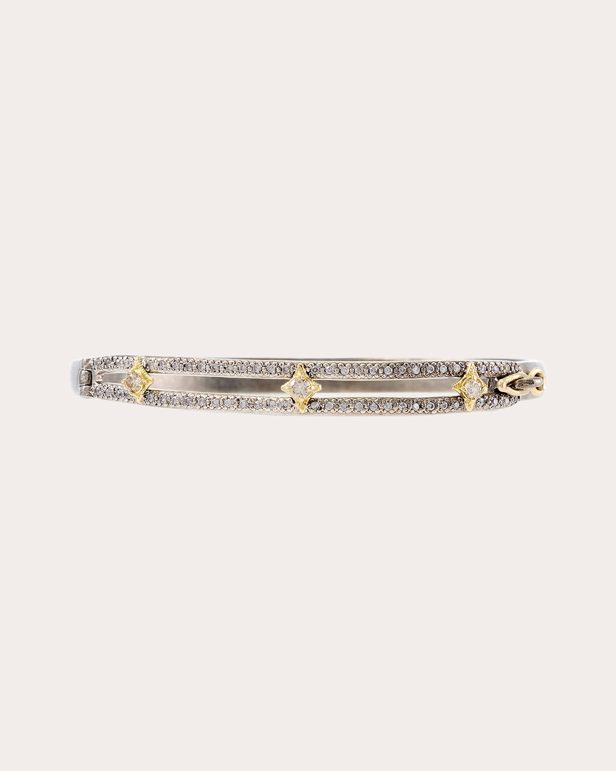 Diamond Two-Tone Crivelli Old World Bracelet