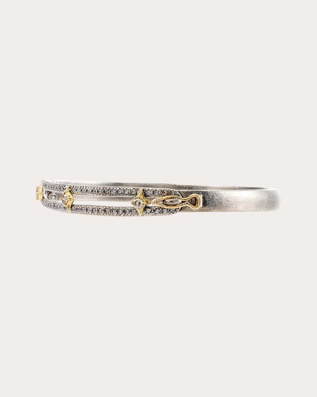 Diamond Two-Tone Crivelli Old World Bracelet