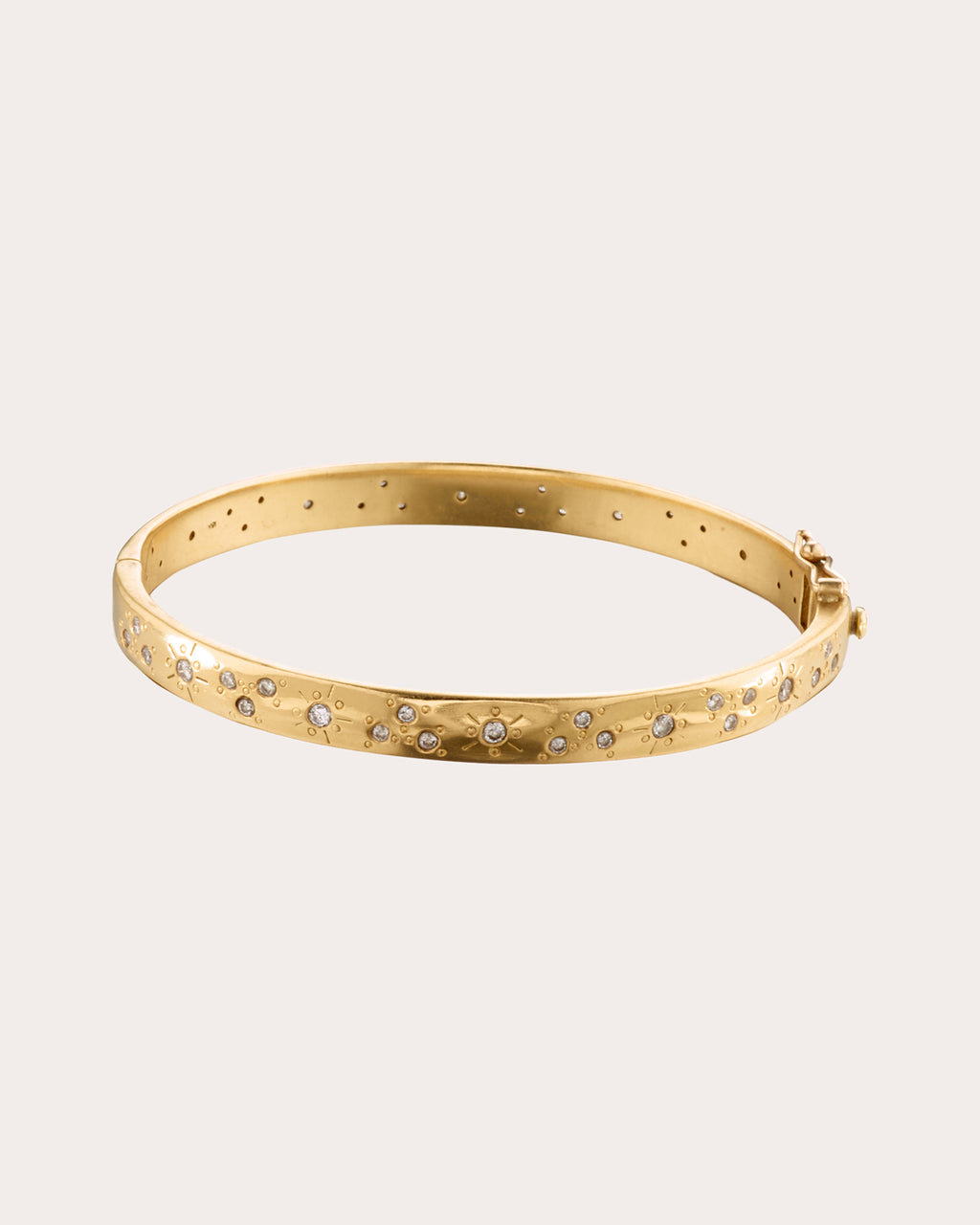Diamond & 18k Gold Fairy Dust Bangle