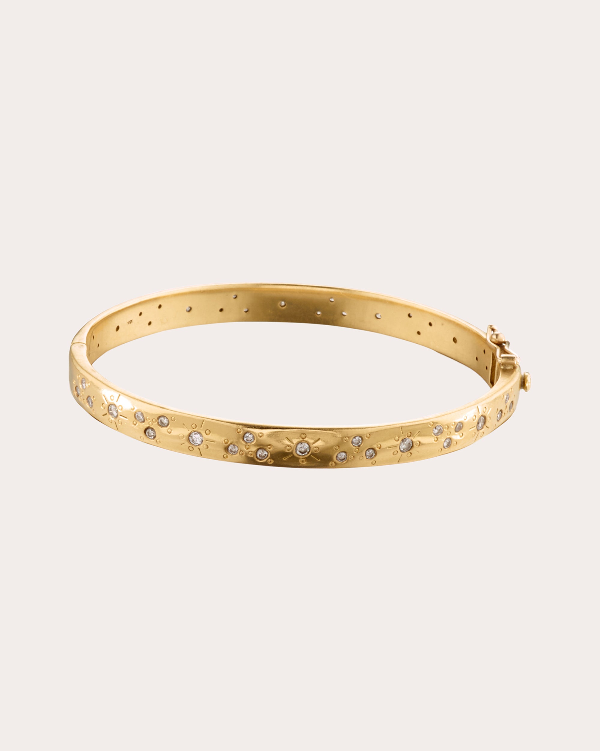 Diamond & 18k Gold Fairy Dust Bangle
