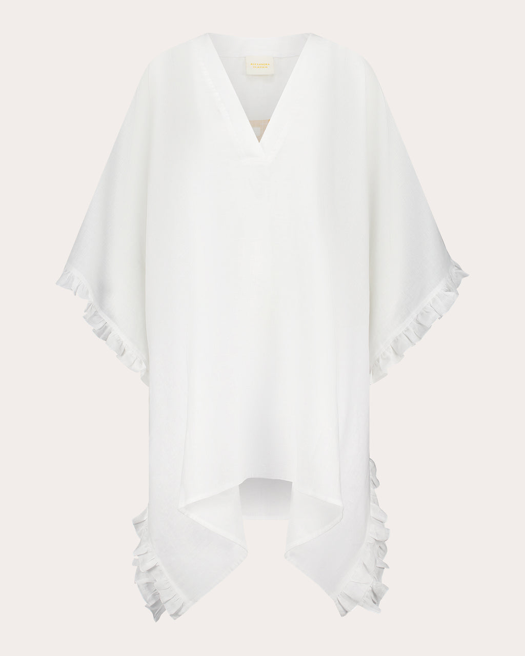 Babs Linen Ruffle Kaftan