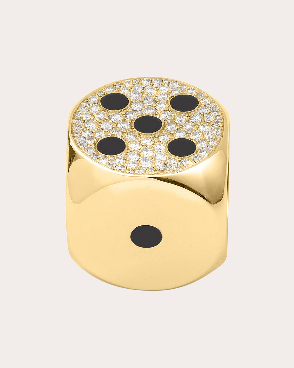 Diamond & 18k Gold Hasard Ring