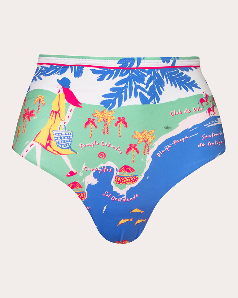 Banes Careyes High-Waist Bikini Bottoms