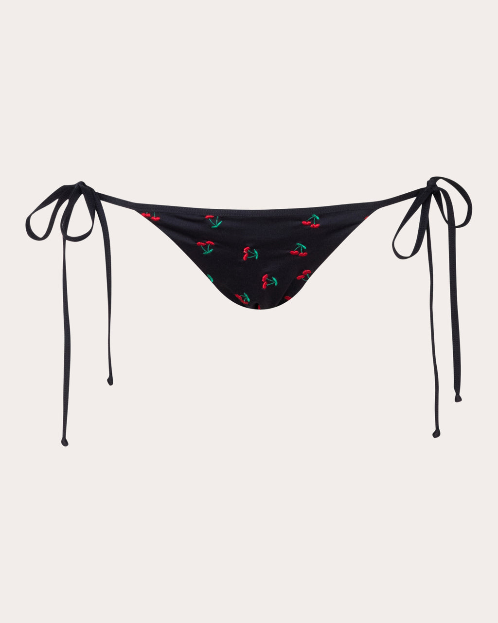 Bauta Embroidered Cherry String Bikini Bottoms