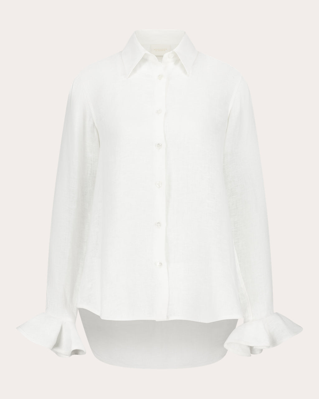 Bee Linen Ruffle Shirt