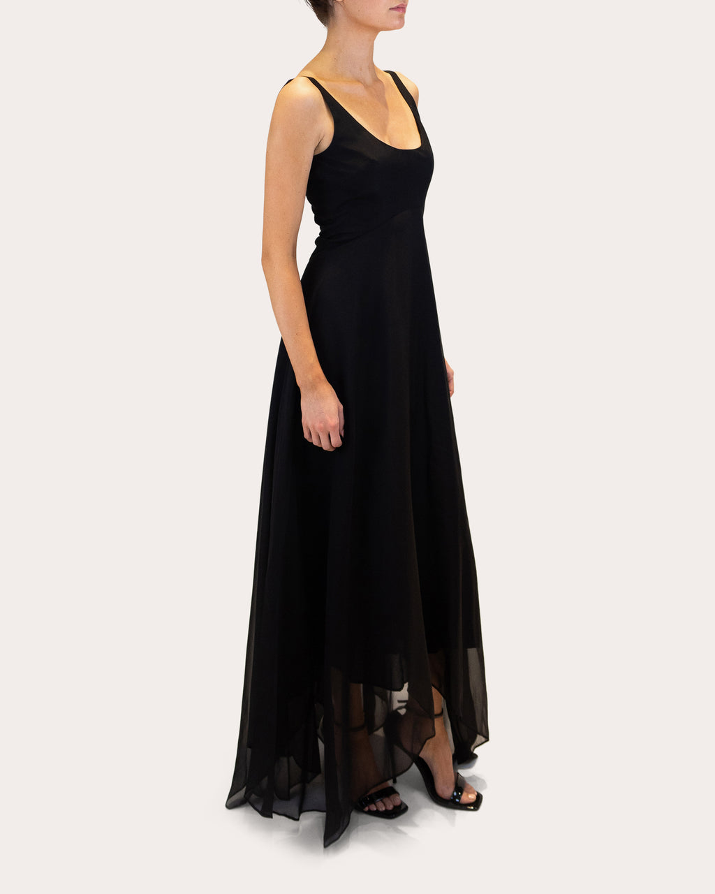 Bria Silk Chiffon High-Low Dress